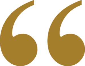 Gold opening quotation marks